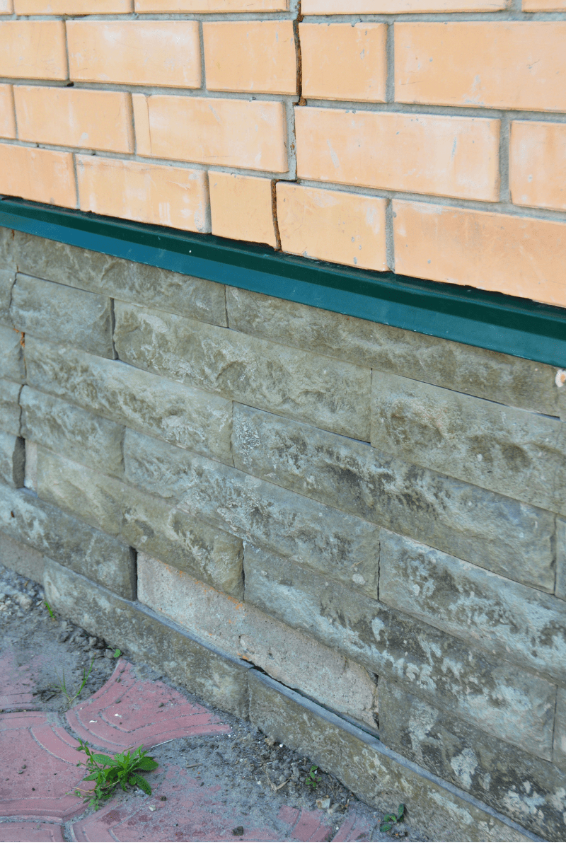 damaged foundation wall